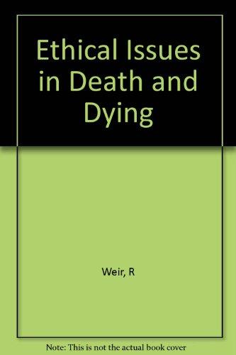 Book Ethical Issues in Death and Dying free