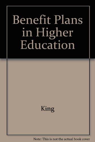 Book Benefit Plans in Higher Education free