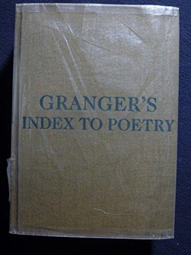 Book Granger's Index to poetry free