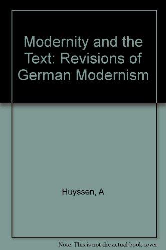 Book Modernity and the Text free