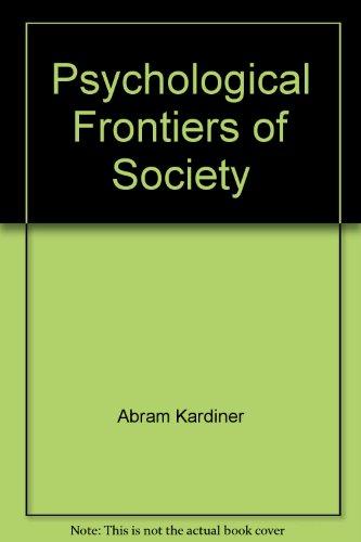 Book Psychological Frontiers of Society free