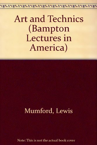 Book Art And Technics (bampton Lectures In America) free