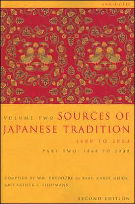 Book Sources of Japanese Tradition, Volume 2: 1600 To 2000; Part 2: 1868 To 2000 (Introduction to Asian Civilizations) free