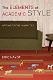 Book The Elements of Academic Style: Writing for the Humanities free