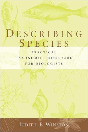 Book Describing Species: Practical Taxonomic Procedure for Biologists free