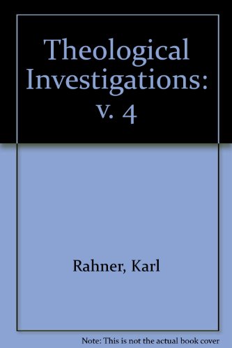 Book Theological Investigations: V. 4 free