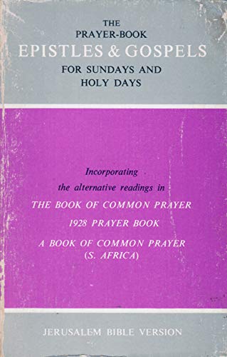 Book Prayer Book, Epistles and Gospels for Sundays and Holy Days: Jerusalem Bible Version free