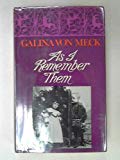 Book As I remember them free