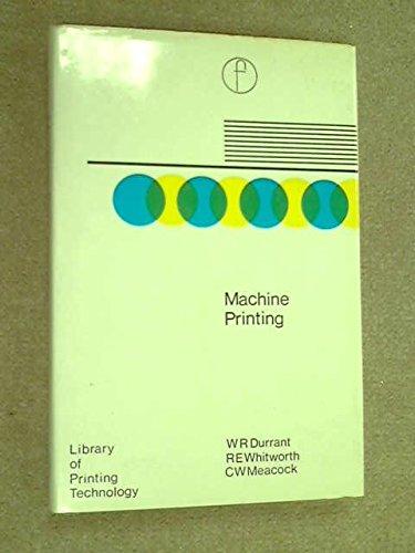 Book Machine printing, (The Library of printing technology) free