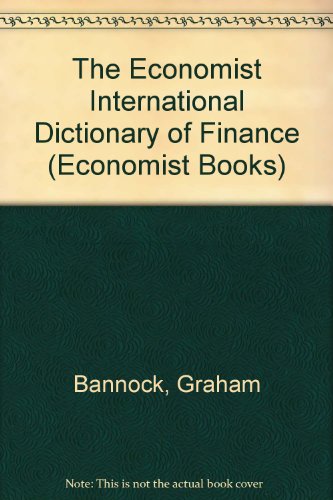 Book Economist International Dictionary Of Finance free