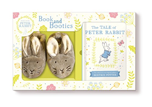 Book Tale of Peter Rabbit Book and First Booties Gift Set free