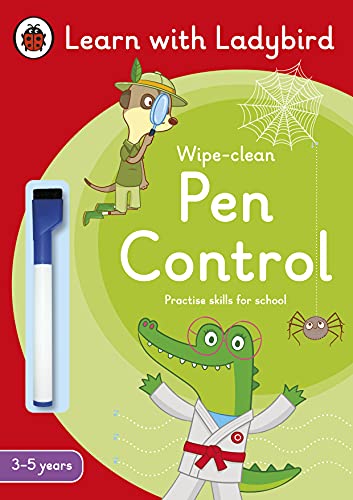 Book Learn with Ladybird Wipe Clean Pen Control 3-5 free