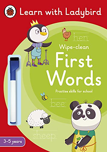 Book Learn with Ladybird Wipe Clean First Words 3-5 free
