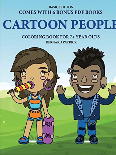 Book Coloring Book for 7+ Year Olds (Cartoon People) free