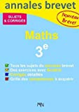 Book Annales Maths Nouveau Brevet 3e (French Edition) free