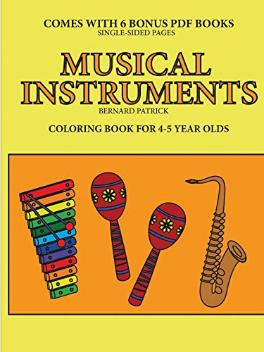 Book Coloring Book for 4-5 Year Olds (Musical Instruments) free
