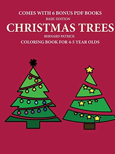 Book Coloring Book for 4-5 Year Olds (Christmas trees) free