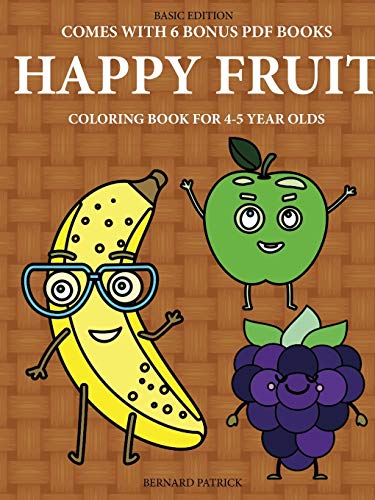 Book Coloring Book for 4-5 Year Olds (Happy Fruit) free