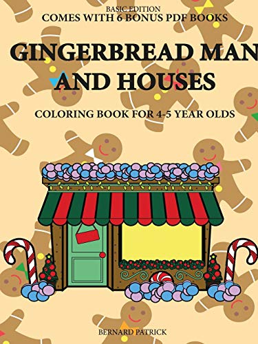 Book Coloring Book for 4-5 Year Olds (Gingerbread Man and Houses) free
