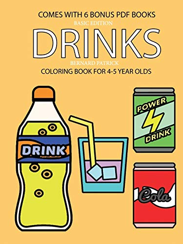 Book Coloring Book for 4-5 Year Olds (Drinks) free