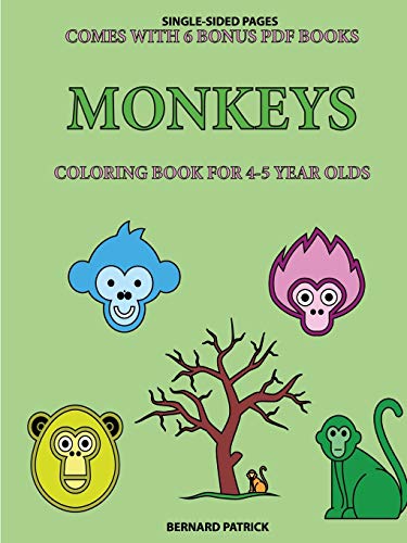 Book Coloring Book for 4-5 Year Olds (Monkeys) free