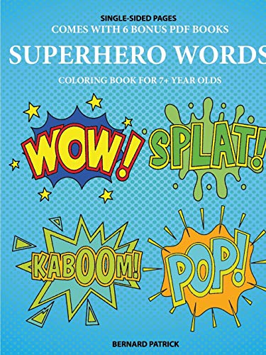 Book Coloring Book for 7+ Year Olds (Superhero Words) free