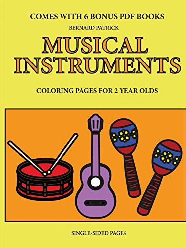 Book Coloring Pages for 2 Year Olds (Musical Instruments) free