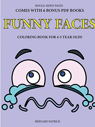 Book Funny Faces: Simple Coloring Book for 4-5 Year Olds free
