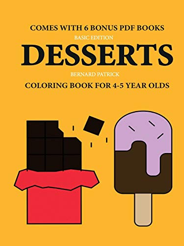 Book Coloring Book for 4-5 Year Olds (Desserts) free