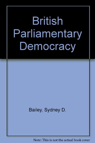 Book British Parliamentary Democracy free