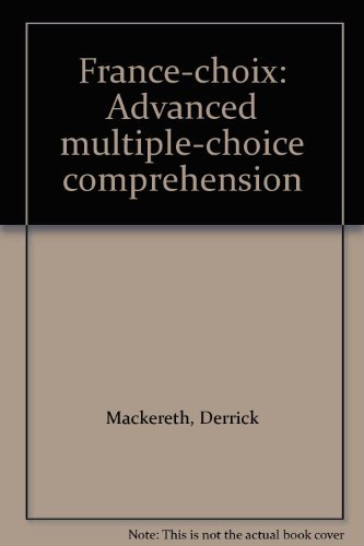 Book France-choix: Advanced Multiple-choice Comprehension free