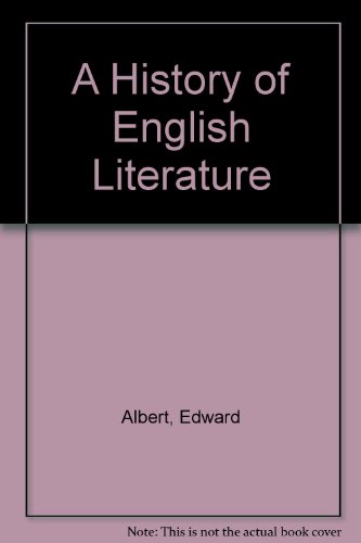 Book History of English literature free