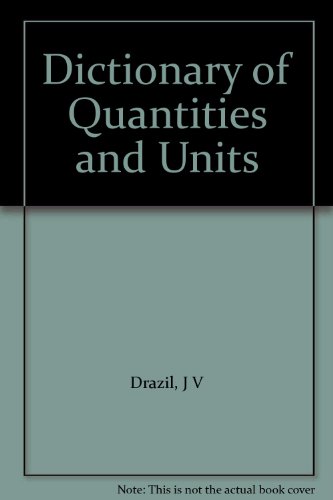 Book Dictionary of quantities and units free