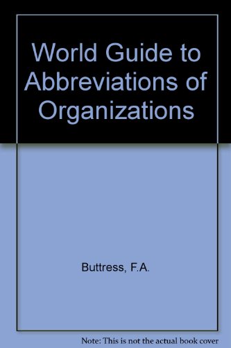 Book World Guide To Abbreviations Of Organizations free
