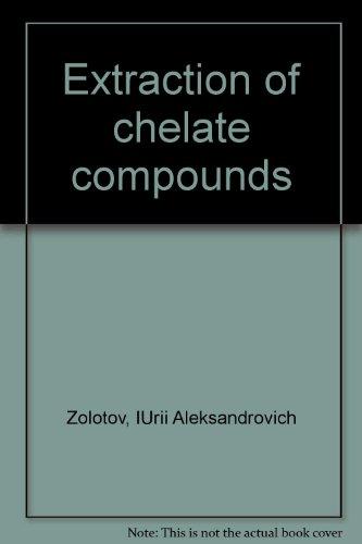 Book Extraction Of Chelate Compounds free