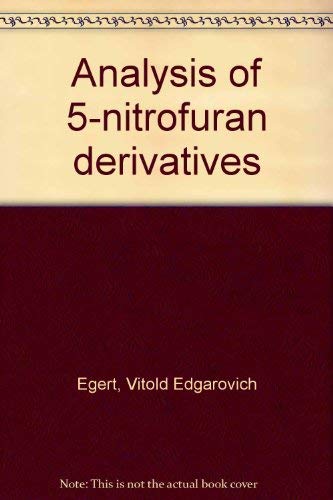 Book Analysis Of 5-nitrofuran Derivatives free