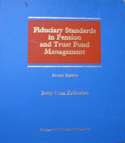 Book Fiduciary Standards In Pension And Trust Fund Management free