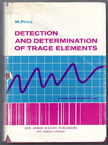 Book Detection And Determination Of Trace Elements free