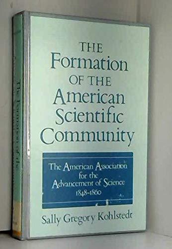 Book The Formation of the American Scientific Community free
