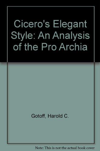 Book Ciceros Elegant Style free