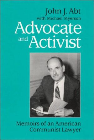 Book Advocate and Activist: MEMOIRS OF AN AMERICAN COMMUNIST LAWYER free