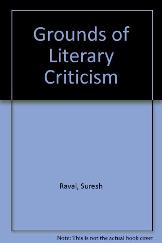 Book Grounds of Literary Criticism free