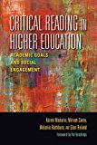 Book Critical Reading in Higher Education: Academic Goals and Social Engagement (Scholarship of Teaching and Learning) free