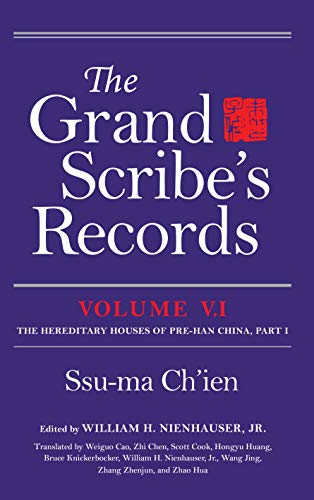 Book The Grand Scribe's Records, Volume V.1: The Hereditary Houses of Pre-Han China, Part I free