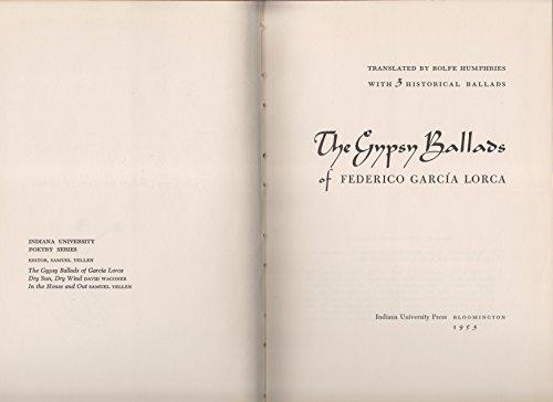 Book Gypsy Ballads of Garcia Lorca with Three Historical Ballads free