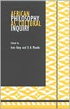 Book African Philosophy as Cultural Inquiry (African Systems of Thought) free