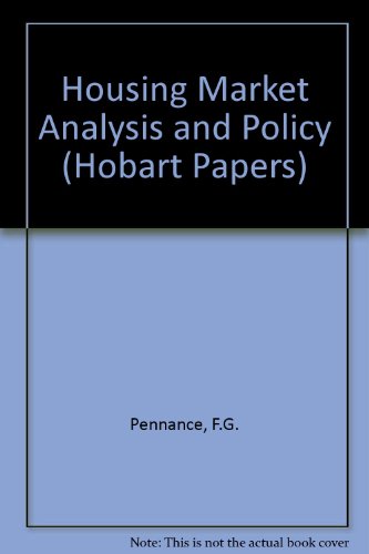 Book Housing market analysis and policy (Hobart paper 48) free