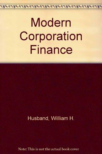 Book Modern Corporation Finance free