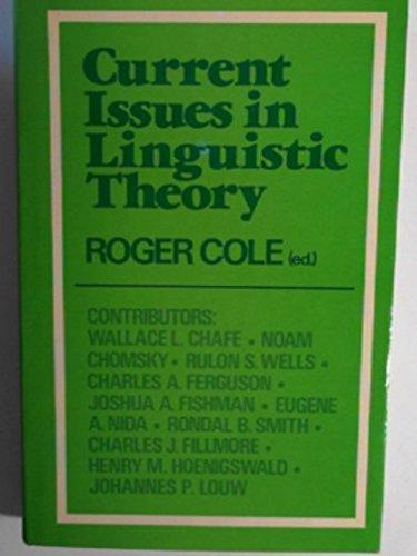 Book Current issues in linguistic theory free