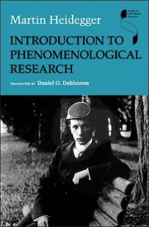 Book Introduction to Phenomenological Research (Studies in Continental Thought) free